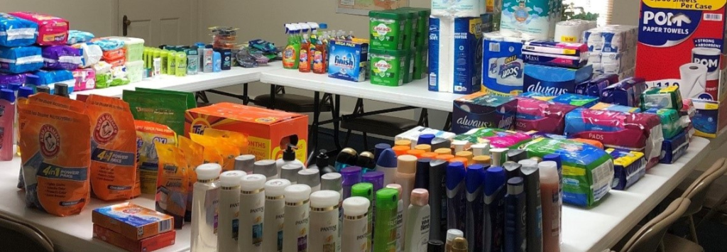 Personal Care Items on a table